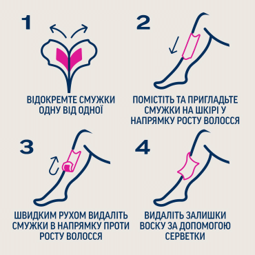 Воскові смужки для депіляції Veet Professional для нормальної шкіри, з маслом Ши, 12 шт. фото 6