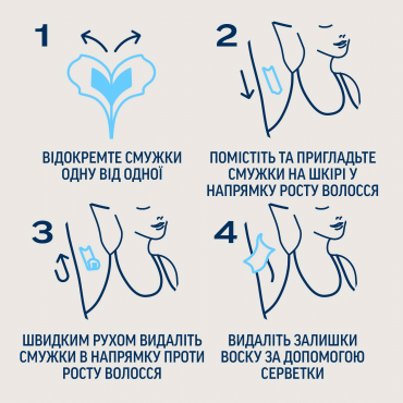 Воскові смужки для депіляції Veet Professional для чутливої шкіри лінії бікіні та області під пахвами, з олією мигдалю, 16 шт. фото 3