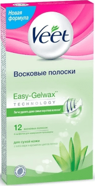 Воскові смужки Veet Professional для депіляції для сухоъ шкіри, 12 шт