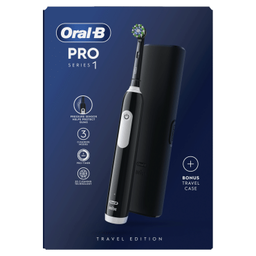 Электрическая зубная щетка Oral-B Pro Series 1 Черная + Футляр фото 6