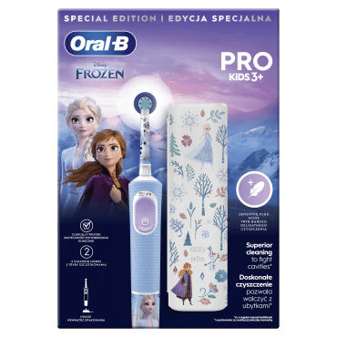 Электрическая зубная щетка Oral-B Pro Kids «Ледяное сердце» + Футляр фото 1