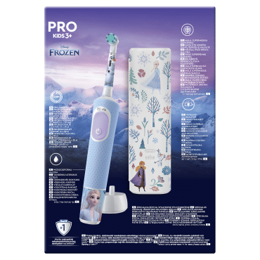 Электрическая зубная щетка Oral-B Pro Kids «Ледяное сердце» + Футляр фото 2