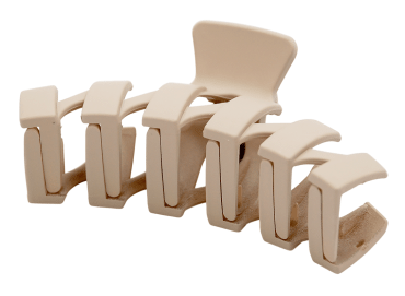 Краб для волосся Violetta бежевий Геометрія 1 шт