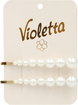 Заколки-невидимки с жемчугом: минимализм и шик Violetta, 1 шт