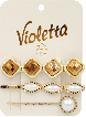 Violetta col. заколки для волос (зажим+невидимки) артикул CH-SM-23-321, 3 штуки