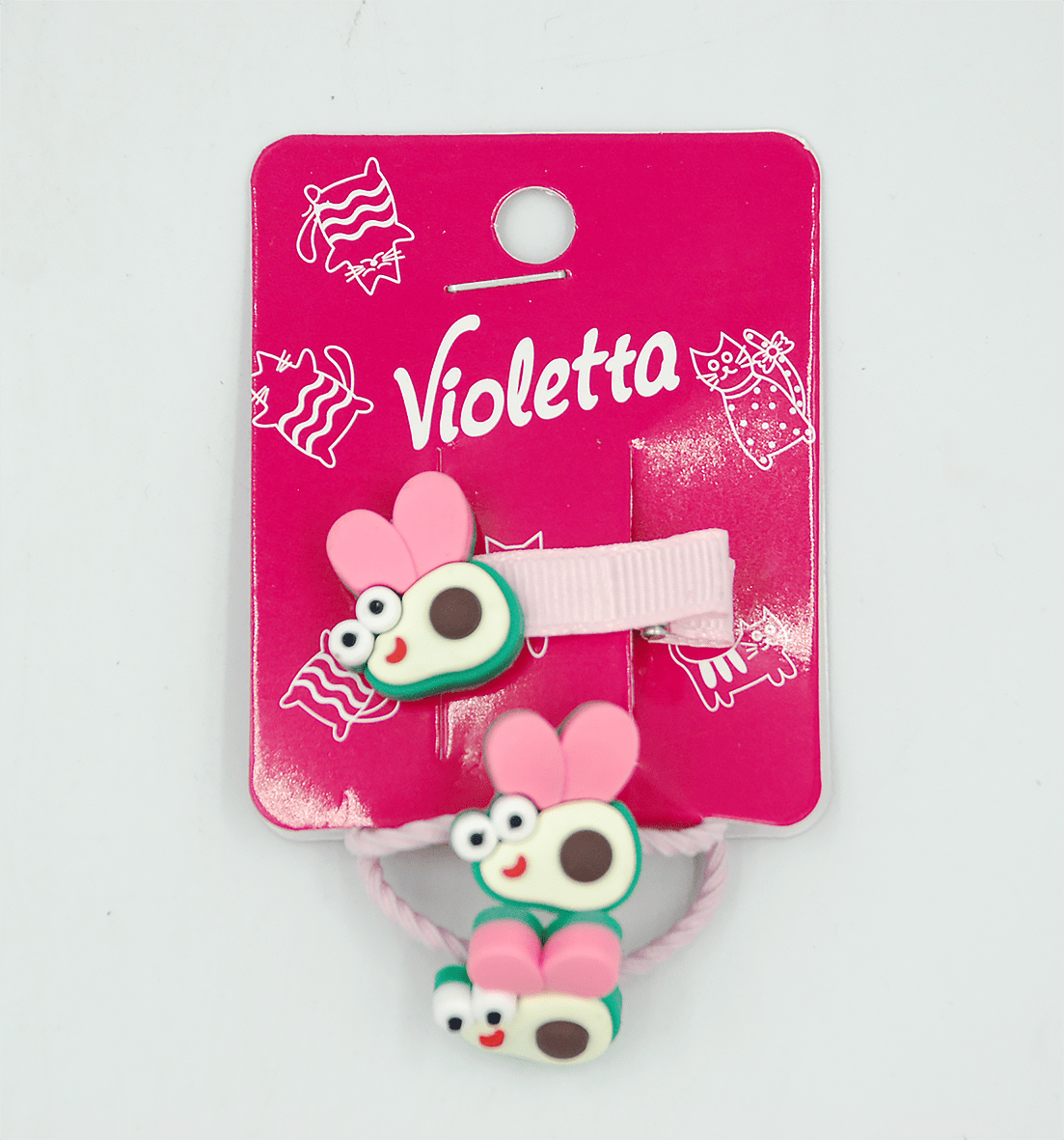 Violetta Дитячий набір аксесуарів для волосся (2затискачі+2резинки),1 шт