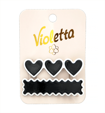 Violetta Шпильки для волосся у формі сердечок, 2шт