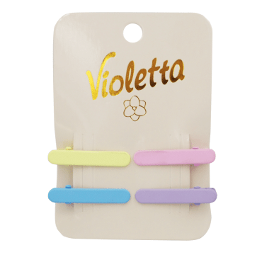 Violetta col. затиски для волосся колір в асортименті  артикул  CH-SM-23-391, 4 штуки