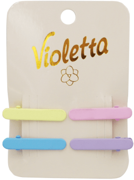 Затиски для волосся Violetta колір в асортименті (CH-SM-23-391) 4 шт. фото 1