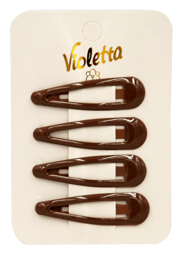 Заколки-щелчки Violetta col. для волос, артикул (CH-SM-23-393) 4 шт.
