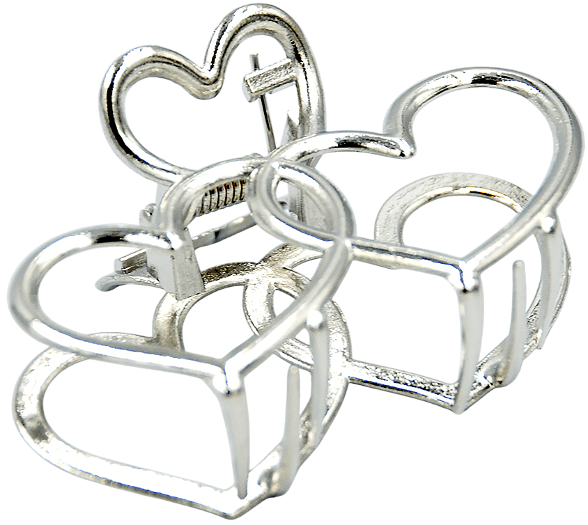 Краб для волосся Violetta металевий (CH-SM-23-398) 1 шт.