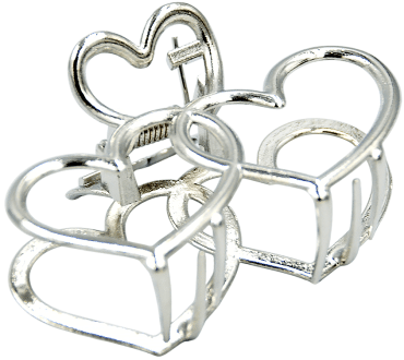 Краб для волосся Violetta металевий (CH-SM-23-398) 1 шт.