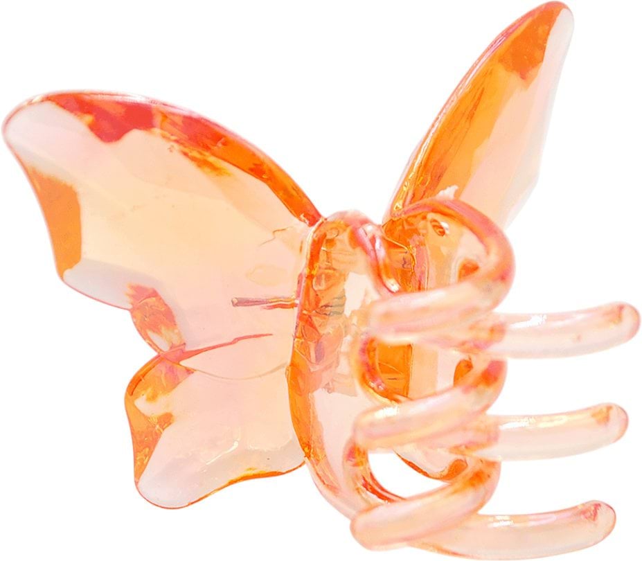 Краб для волосся Violetta у формі метелика помаранчевий 1 шт