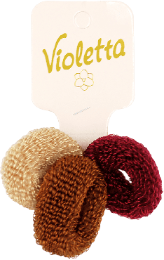 Резинки для волосся Violetta col. (CH-SM-23-445) 3 шт