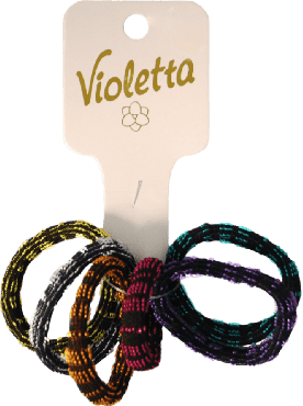 Резинки для волосся Violetta col (CH-SM-23-457) 6 шт