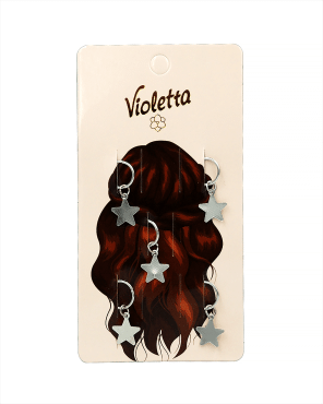 Violetta col. пірсинг для волосся артикул  CH-SM-23-517, 5 штук