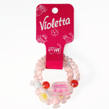 Violetta браслети дитячі рожеві кольорові, 3 шт
