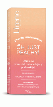 Lirene крем для обличчя ультралегкий освітлюючий під макіяж Oh, Just Peachy!, 50 мл