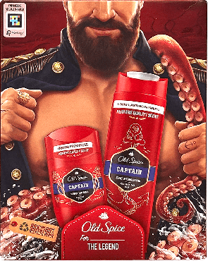 Old Spice набор Captain (дезодорант сток, 50 мл+гель для душа, 250мл+шампунь, 25 0мл) фото 1