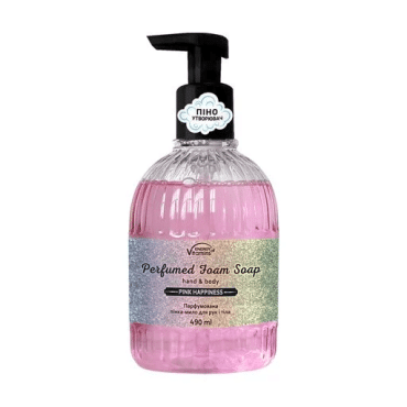 Energy Vitamins Парфюмированная пенка-мыло для рук и тела Pink Happiness, 490 мл