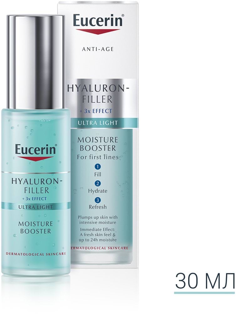 Гель-бустер для обличчя Eucerin ультралегкий зволожучий Hyaluron-Filler, 30мл