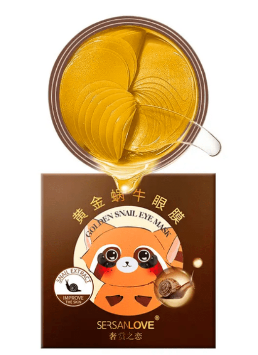 Патчи под глаза Sersanlove гидрогелевые с муцином улитка Golden Snail, 60 шт