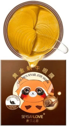 Патчи под глаза гидрогелевые Sersanlove Golden Snail с муцином улитки 60 шт.