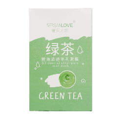 Sersanlove маска для лица грязевая для жирной кожи с Зеленым чаем Green Tea, 110 г