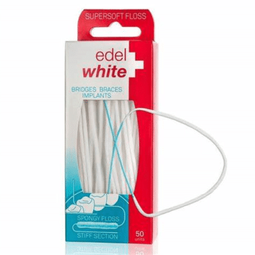 Зубна нитка Edel white Supersoft, 50 шт