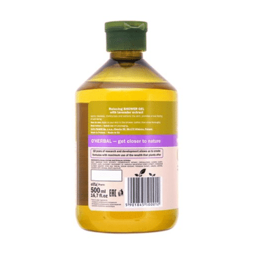 Гель для душу O’Herbal розслабляючий з екстрактом лаванди, 500 мл фото 1