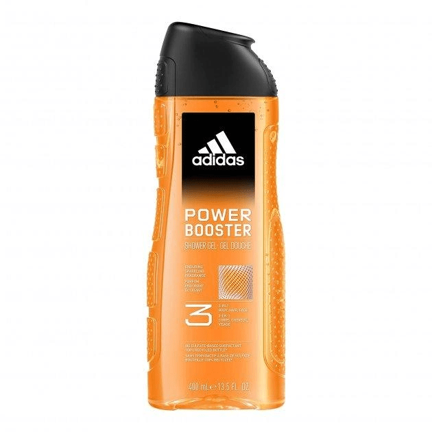 Adidas гель для душу чол. Power Booster 3в1, 400 мл