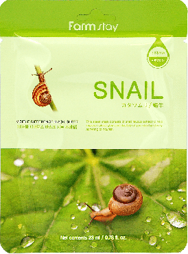 Маска тканевая для лица FarmStay с экстрактом улитки Snail Visible Difference, 23мл фото 1