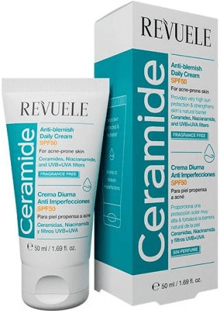 Крем для обличчя Revuele Ceramide Anti-Blemish SPF 50 денний проти пігментних плям 50 мл — фото 1