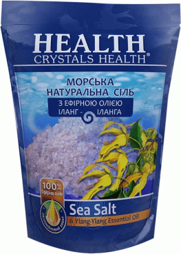 Crystals Health соль для ванн морская натуральная Иланг-Иланг, 500г