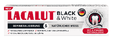 Lacalut зубная паста Black&White, 75 мл