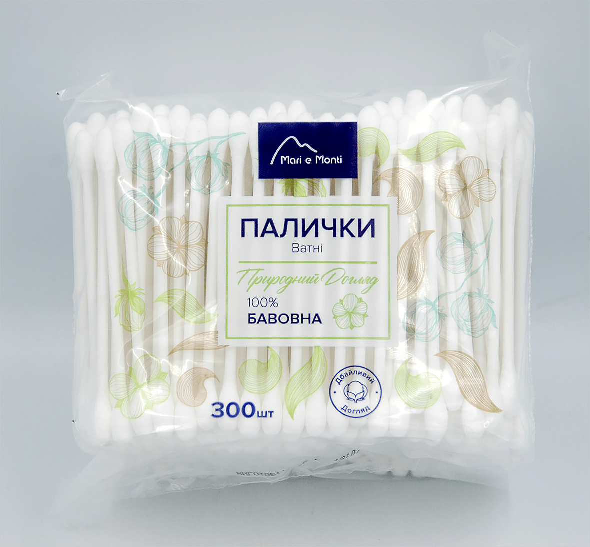 Mari e Monti палички ватні, 300 штук