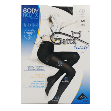 Колготки женские Gatta RELAXMED 40 den р.3, nero 1 шт