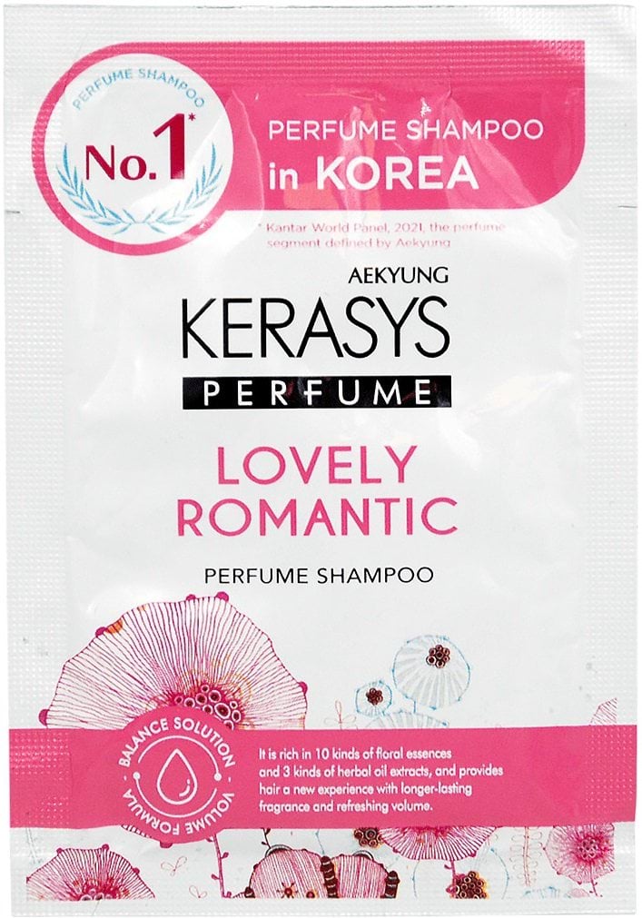 Шампунь для волосся KeraSys Lovely & Romantic Perfumed парфумований для пошкоджених, 8 мл