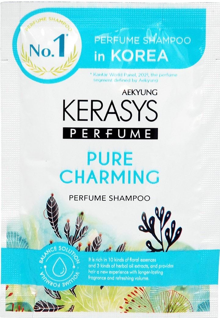 Шампунь KeraSys Pure & Charming Perfumed парфумований для сухого та ламкого волосся, 8 мл