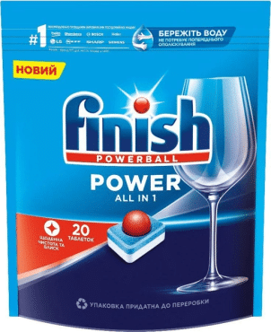 Finish All in 1 Max таблетки Д/ПММ, 20шт