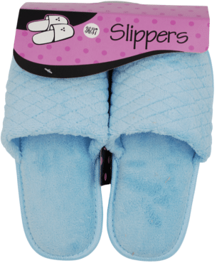 Капці кімнатні жіночі з ромбоподібною прошивкою(NA32052), колір синій, розмір 36-37