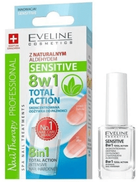 Eveline средство для ногтей 8в1 Sensitive Nail Therapy, 12 мл