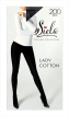 SIELA Колготи жіночі LADY COTTON щільність 200-nero, розмір 3,1 упаковка