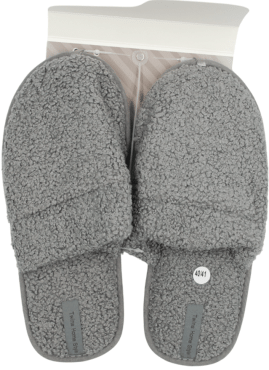 Тапочки Twins&Ko домашние мужские Teddy gray (без ушей) размер 40/41
