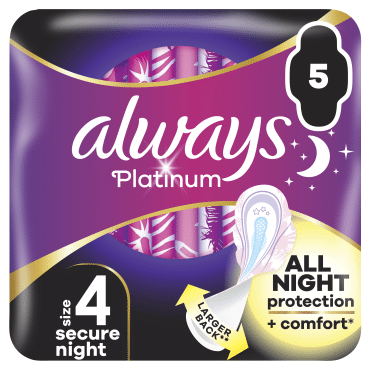 Гигиенические прокладки Always Platinum Secure Night Размер 4 5 шт