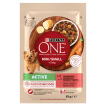 Purina One Mini Active корм для собак с говядиной, картофелем и морковью в соусе, 85 грамм