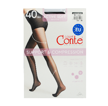 Conte колготи ACTIVE SOFT 40 (EU), р.4, Nero