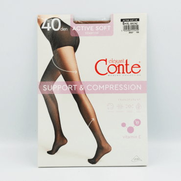 Conte колготи ACTIVE SOFT 40 (EU), розмір 5, Bronz