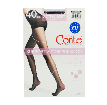 Conte колготи ACTIVE SOFT 40 (EU), р.5, Nero