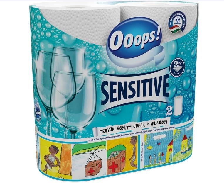 Ooops рушники Sensitive 2 шари, 2шт